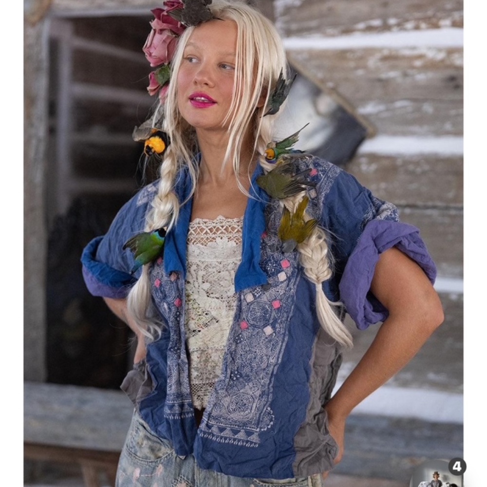 Magnolia Pearl Flora Mae Kimono Jacket 552 Sanctuary! NWOT